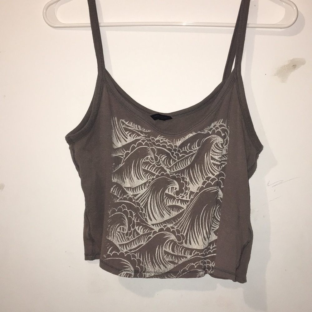 Grey crop top